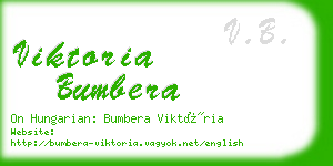 viktoria bumbera business card